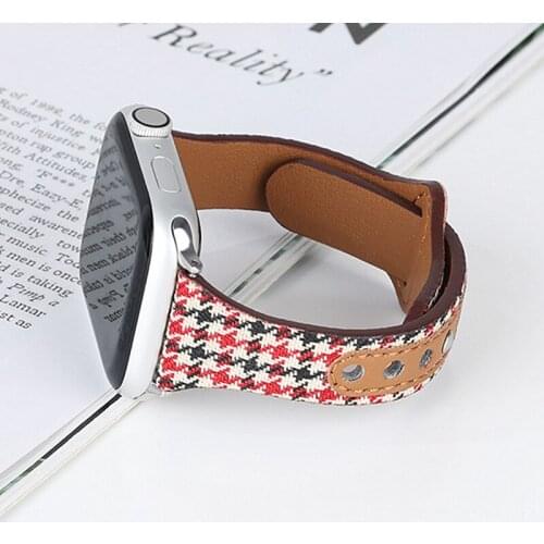 Leather Band For Apple Watch 6 Strap SE 40mm 44mm Slim Watchbands For iWatch 5 4 Applewatch 42mm 38mm Bracelet Women