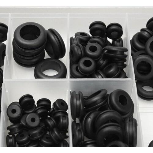180Pcs Thickness rubber seal ring Oil Sealing Grommet Gasket For Protects Wire Cable hole protection ring shim washer Hardware