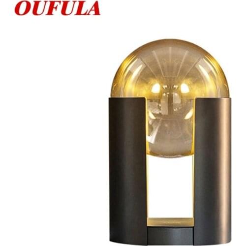 OUFULA Contemporary LED Table Desk Lamp Art Reading Design Light Home Eye Protection For Children Study Bedroom Office