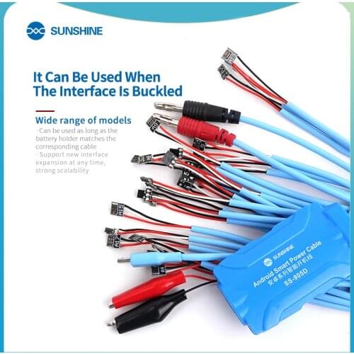 SUNSHINE SS-905D Smart Boot cable for iPhone5-Iphone 11 mobile phone repair 3 Android mobile phone line boot