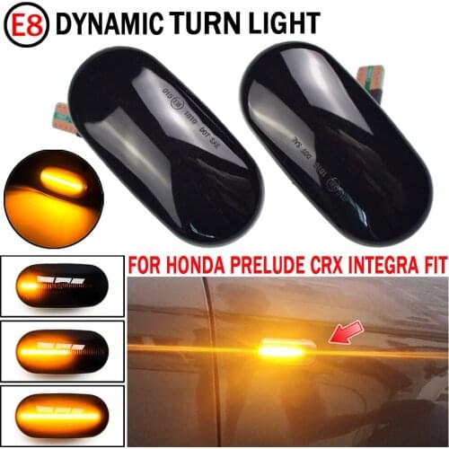 Led Dynamic Side Marker Turn Signal Light Sequential Blinker Light For HONDA Prelude CRX S2000 Integra Fit Del Sol Acura Civic