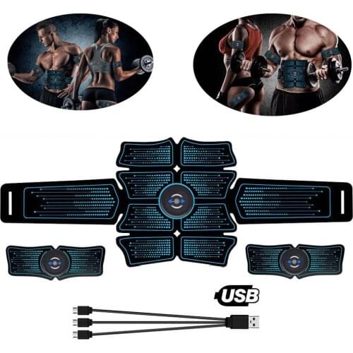 Abdominal Muscle Trainer Electric Press Stimulator Slimming Fitness Exercise Machine Home Gym Fitness Equipment Training Workout