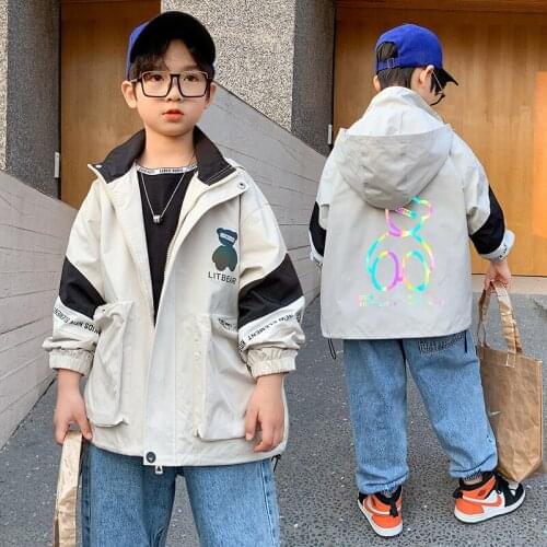 Bear Spring Autumn Coat Outerwear Top Children Clothes Kids Costume Teenage Formal Home Outdoor Boy Clothing High Quality