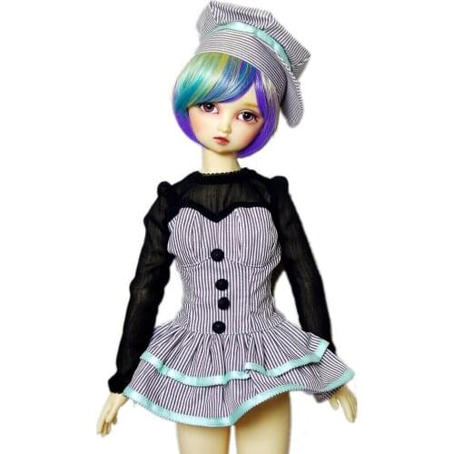 [wamami] 244# Grey Stripe Dress/Shirt/Suit 1/4 MSD 1/3 SD DZ AOD BJD Dollfie