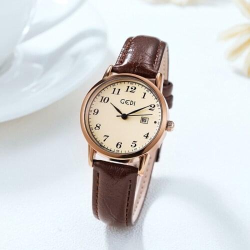 New style ladies watch Korean fashion calendar casual temperament waterproof quartz student watch
