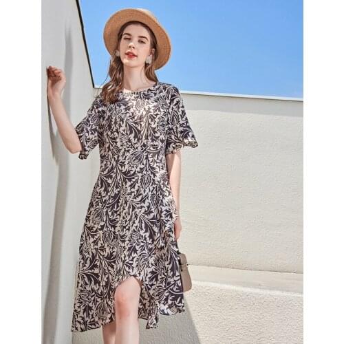 Navy retro silk floral maxi dress women femme 2020 summer long work boho beach office sexy party luxury dresses plus size