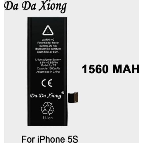 10pcs Original Da Da Xiong Battery For iPhone 5C 5S 5GS 1560mAh Real Capacity Replacement Batteries