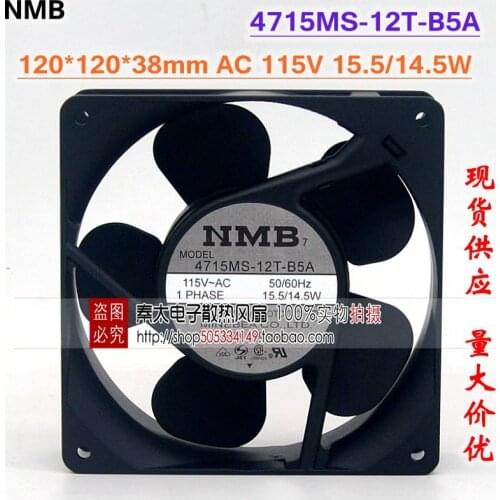 12038 115V 4715MS-12T-B5A 14.5W /15.5W 12CM aluminum frame axial fan