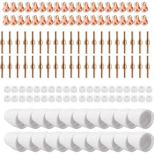 140Pcs LG-40 PT-31 Plasma Electrode Tip Nozzle for ESAB/L-TEC PT-31 JG-40 WSD-LG40 Plasma Cutter