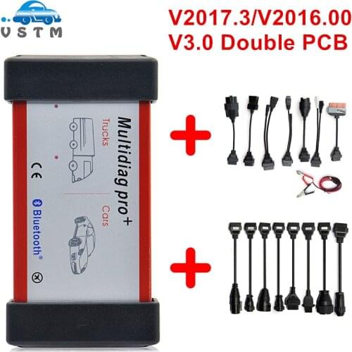 2017.3/2016.00 Multidiag pro+ Bluetooth USB OBD 2 Car Diagnostic Tool V3.0 NEC Real 9241A for Truck Scan Tools OBD2 Auto Scanner