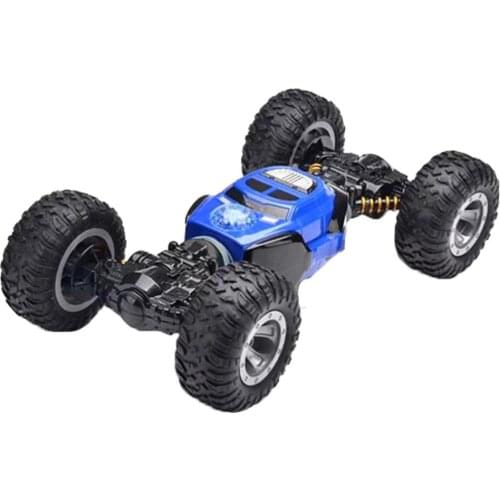 2021 New Remote Control 2.4GHz 4WD TRechargeable Double-sided Stunt Climbing Cars RC Car Toy High Speed Climbing RC Car Children