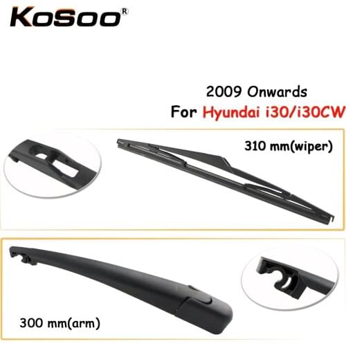 KOSOO Auto Rear Car Wiper Blade For Hyundai i30/i30CW,310mm 2009- Rear Window Windshield Wiper Blades Arm,Car Accessories