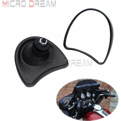 Pair Left & Right Motorcycle Adjustable Inner Fairing Mount Rearview Side Mirror For Harley Electra Glide Street Glide 1996-2013