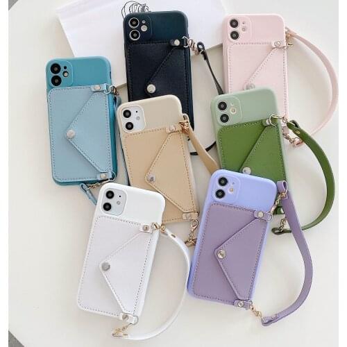 For iPhone 6 6s 7 8 Plus X XS XR 11 / 11 Pro / 11 Pro Max 3D Purse Handbag Soft Phone Card Case Wallet Back Cover Shell Strap