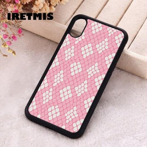 Iretmis 5 5S SE 2020 Phone Cover Case for iPhone 6 6S 7 8 Plus X Xs XR 11 12 Mini Pro Max Rubber Silicone Pink Snake Print
