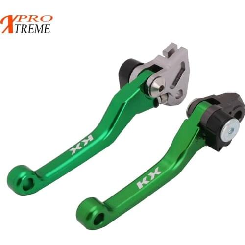CNC Motorcycle Left Right Brake Clutch Lever For KX65 2000-2017 KX85 2001-2017 KX125 2000-2005 KX250 2000-2004 KX250F 2004