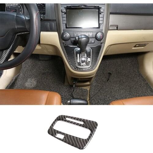 Gear Shift Panel Decorative Trim Cover Carbon Fiber for Honda CR-V 2007 2008 2009 2010 2011