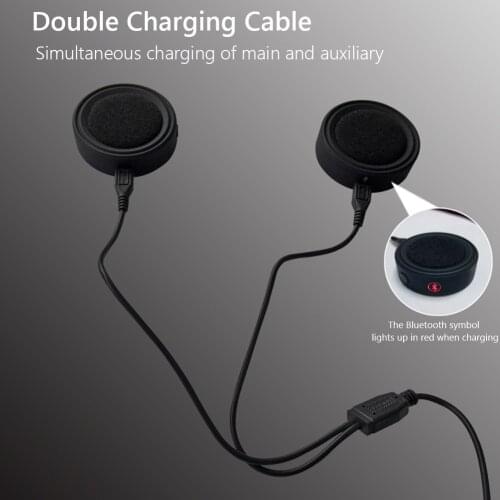 Bt17 5.0+edr Motor Helmet Headset Waterproof Wireless Handsfree Earphones For Motorcycle Helmet Intercom MGO3