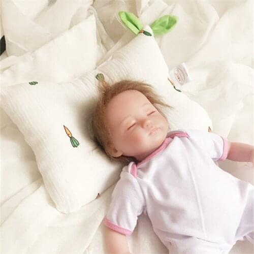 Cotton Pillow for Newborn Correct Head Deviation Baby Bedding Shaping Pillow Nursing Pillow Infant Sleep Support Concave Pillow