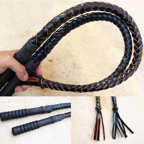 New leather riding whip, hand-woven riding whip, outdoor horse racing training leather riding whip, equestrian equipment