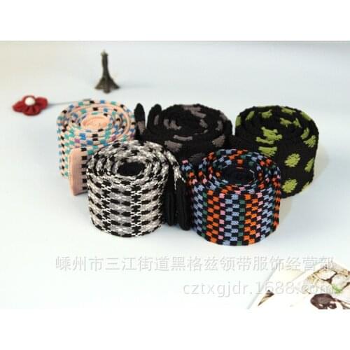 Korean version of mens knitted narrow tie, factory direct wholesale and custom-made British style