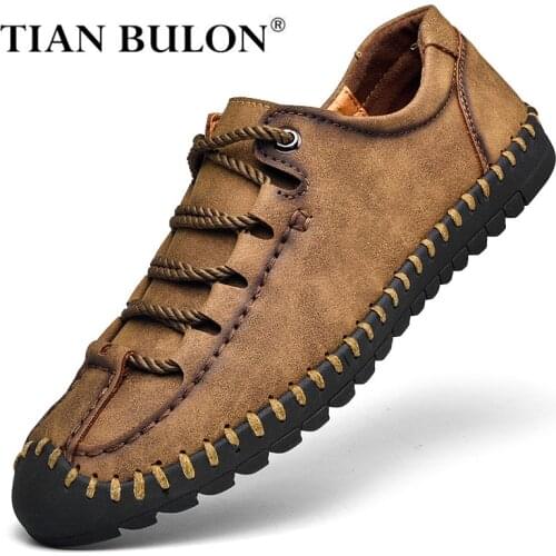 Leather Men Shoes Luxury Brand England Trend Casual Shoes Men Sneakers Italian Breathable Leisure Male Footwear Chaussure Homme