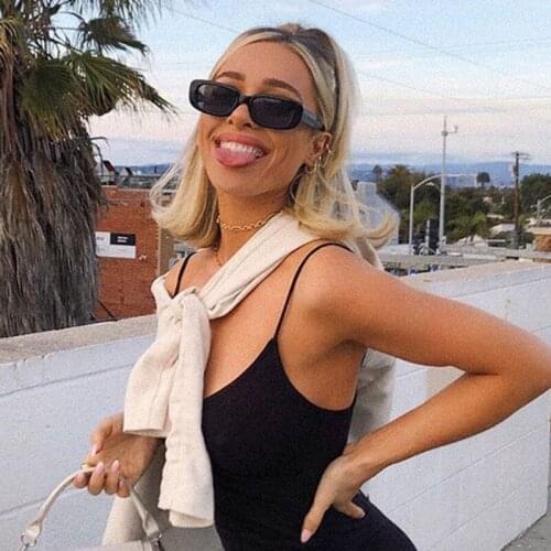 Square Sunglasses Luxury Brand Design Travel Small Rectangle Sun glasses Men Women Vintage Retro Shades Lunette De Soleil Femme