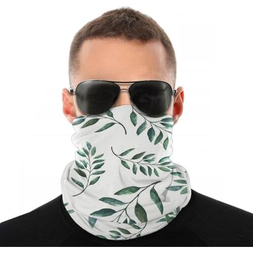Leaves Forest Magic Scarf Half Face Mask Unisex Fashion Tube Mask Balaclava Bandanas Polyester Headband Outdoor Camping