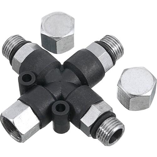 Mayitr 3 Way Air Splitter Fitting Connector 1/8" BSP 50 MPa Multi Use Nail Painting Spray Accessory For Airbrush Mini Compressor