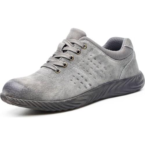 Mens Safety Shoes Puncture-Proof Outdoor Sneakers for Man Steel Toe Indestructible Safety Boots Mans Footwear Work Shoes