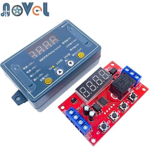 DC 5V 12V 24V 10A Adjustable Time Module LED Digital Timming Relay Timer Delay Trigger Control Switch