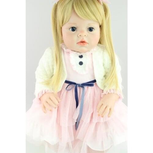 70cm Silicone Reborn Baby Doll lifelike Big Size Princess Baby Reborn Doll Toy Christmas Birthday Gifts Infant Clothing Model