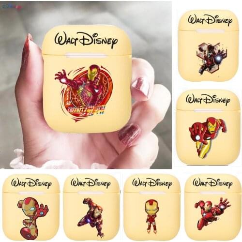 Disney Superhero Iron Man Silicone Case For Apple Airpods 1/2 Cover Protective Earphone Case Headphones Cases Protective For App