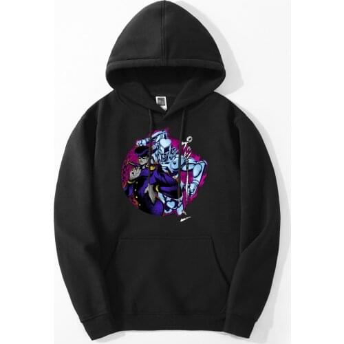 Higashikata Josuke Crazy Diamond Men Hoodies Streetwear Japan Anime Jojo Autumn Kira Yoshikage Sweatshirt Warm Hoodie