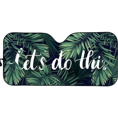 Tropical Palmtree Hawaii Style Auto Interior Accessories Sunshade Fashion Decor Car Front Windshield Sun Shade Fold UV Protect