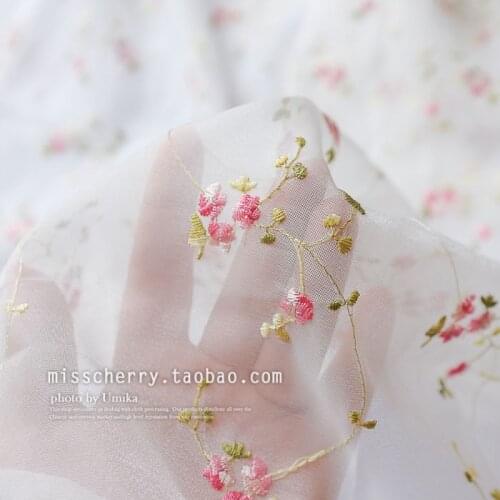 Embroidered flowers lace fabric mesh handmade cloth yarn fabric DIY shooting background home decoration