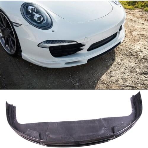 VO-R Style Carbon fiber Front Lip Spoiler Fit For Porsche 911 Carrera991.1