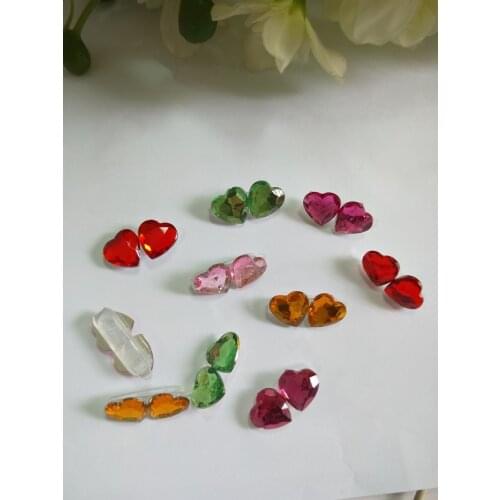 Glittering Love flat bottom drill hairpin puppy hair clip dog hair accessories pet hairpin