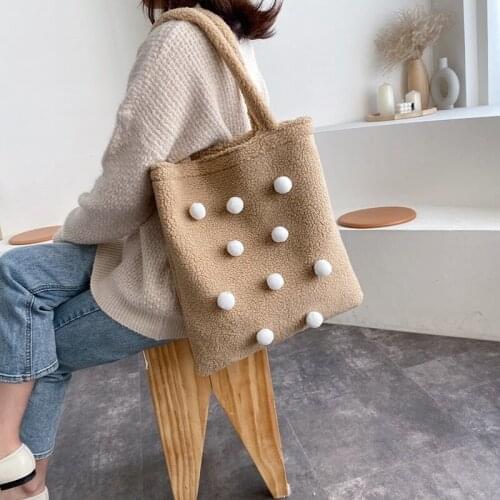 French Autumn and Winter Bags Womens Bags High-quality Wild Fur Bags Large Capacity Bags