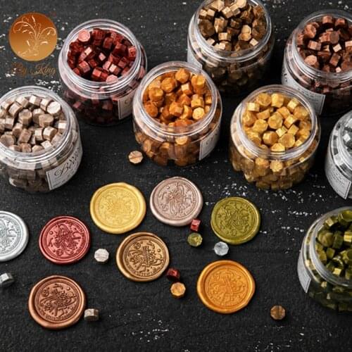 180pcs Sealing Wax Seal Beans Vintage Craft Envelope Wedding Wax Seal Birthday Party Invitation Colorful Sealing Wax Bottled