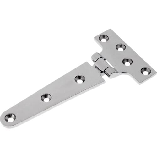 4 Pieces Strap T Hinge Boat Cabinet Shed Door Gate Tee Hinge 15.2x7.6x0.4 cm
