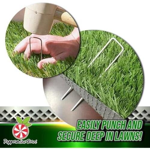 50PCS Stainless Steel U Shape Garden Stakes Staples Securing Pegs For Securing Grass Fabric Landscape Fabric Netting