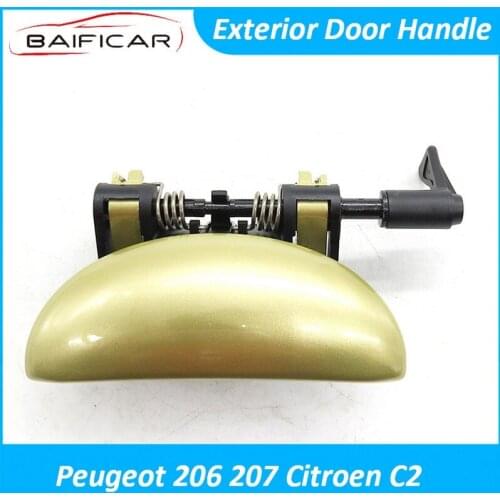 Baificar Brand New Quality Exterior Door Handle Front Rear Left Right For Peugeot 206 207 Citroen C2
