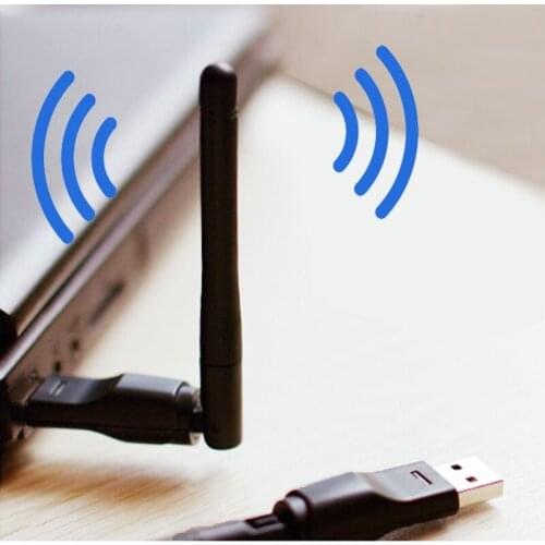 5370 Wireless Network Card 5370 Mini 5370wifi Transmitter Receiver Rt5370 Network Card External 2DBI Gain Antenna WPA-/WPA-PSK