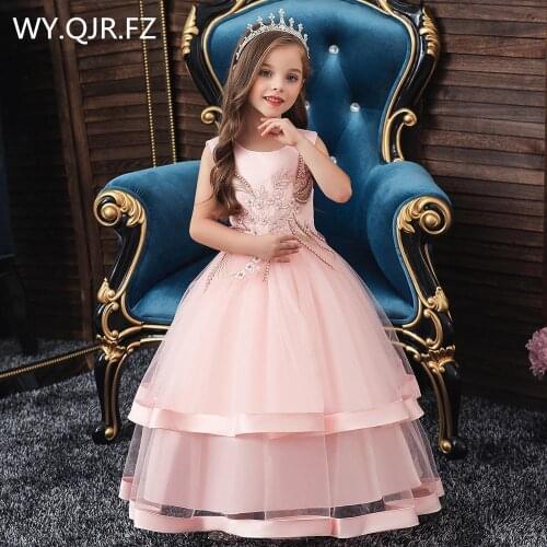 BH-5019#Childrens dress Flower boy suit long ball gown wedding party dresses red Royal Blue White pink cheap wholesale Girls