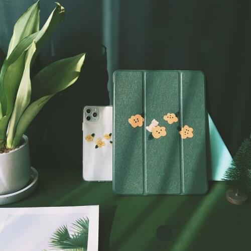 For Ipad Pro 11 Mini 5 12.9 Air 4 2019 10.2 Case Original Flowers Built-in Pen Tray Tablet Case