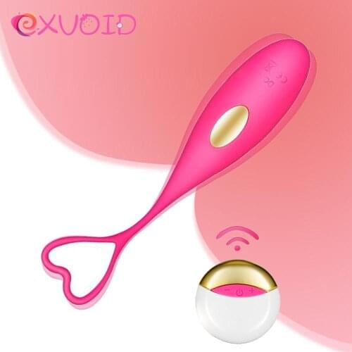 EXVOID Egg Vibrator Remote Control Sexy Orgasm Nipple G-Spot Massager Kegel Exercise Vibrator Sex toys for Women 10 Frequency