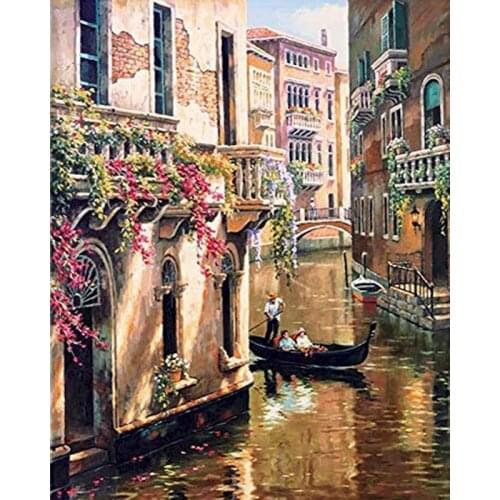 GATYZTORY 5d Diamond Painting Full Drill Landscape New Arrival Diamond Embroidery Paris Decorations For Home