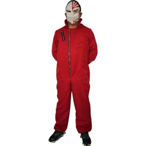 Hotsale Halloween Salvador Dali The House of Paper La Casa De Papel Cosplay Costume with Kurosaki Ichigo Mask