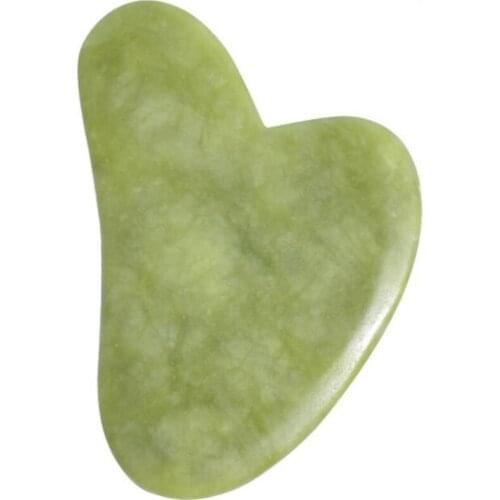 Natural Stone Massage Board Jade Guasha Scraper SPA Heart Shaped Scraping Plate Scraping Plate Beauty Tool